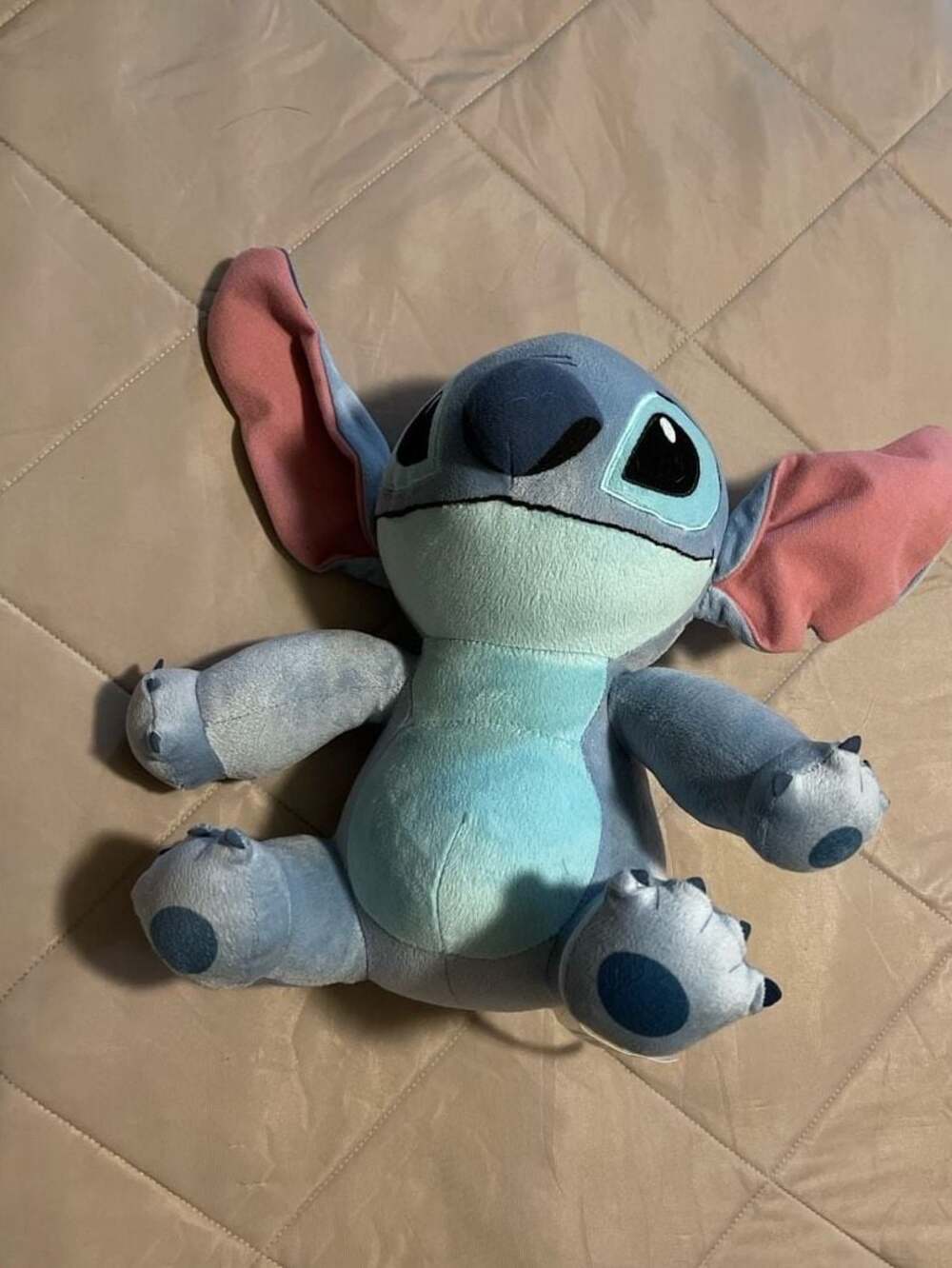 Disney Stitch Stuffed Alien Toy from Lilo & Stitch Movie Soft Sitting Blue Plush